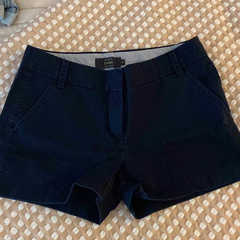J Crew navy chino shorts